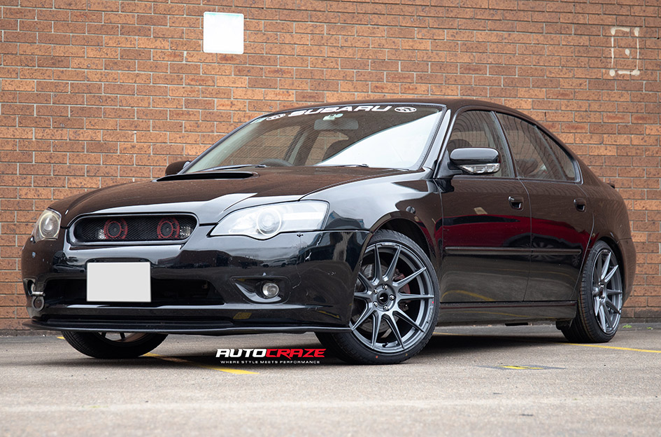 SUBARU LIBERTY ENKEI SC46 MATTE GUNMETAL 
