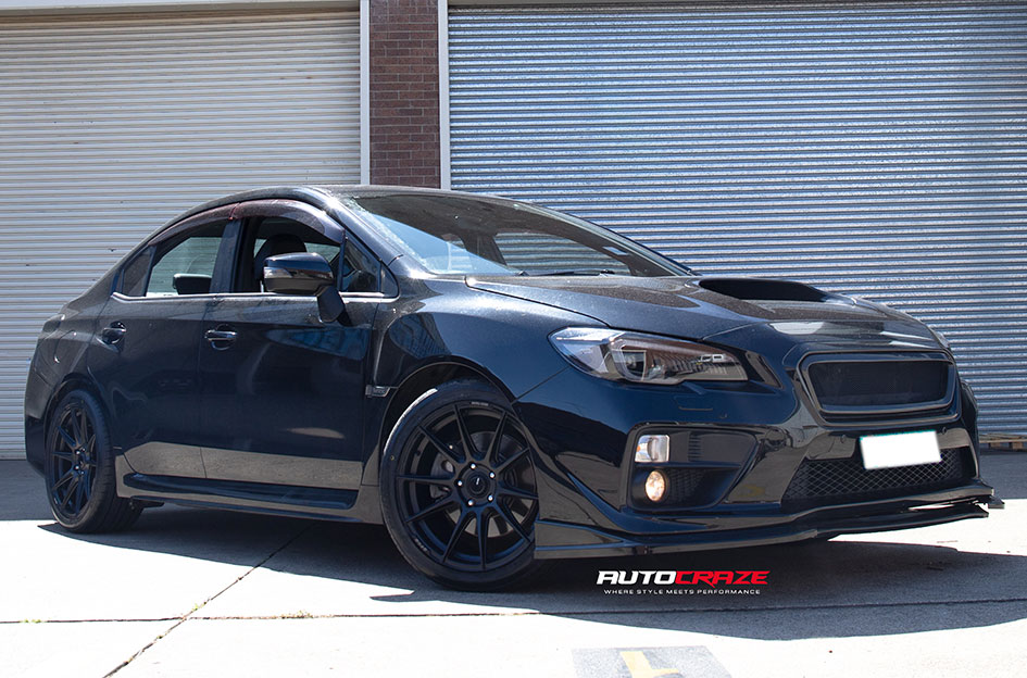 SUBARU WRX ENKEI SC46 MATT BLACK & MILLING