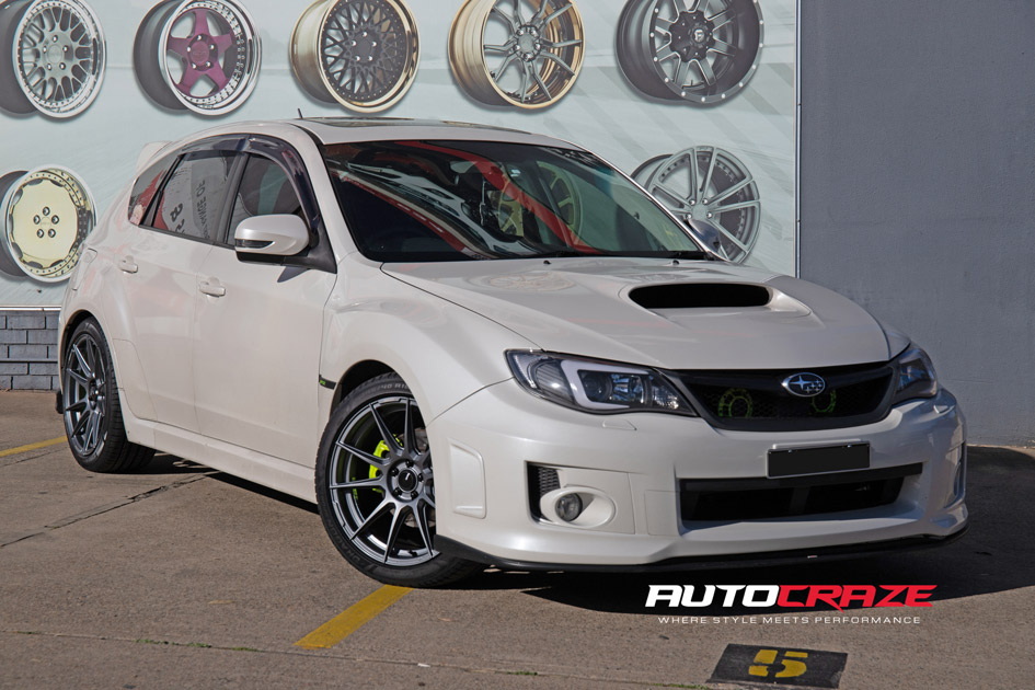 SUBARU WRX ENKEI SC46 MATTE GUNMETAL 