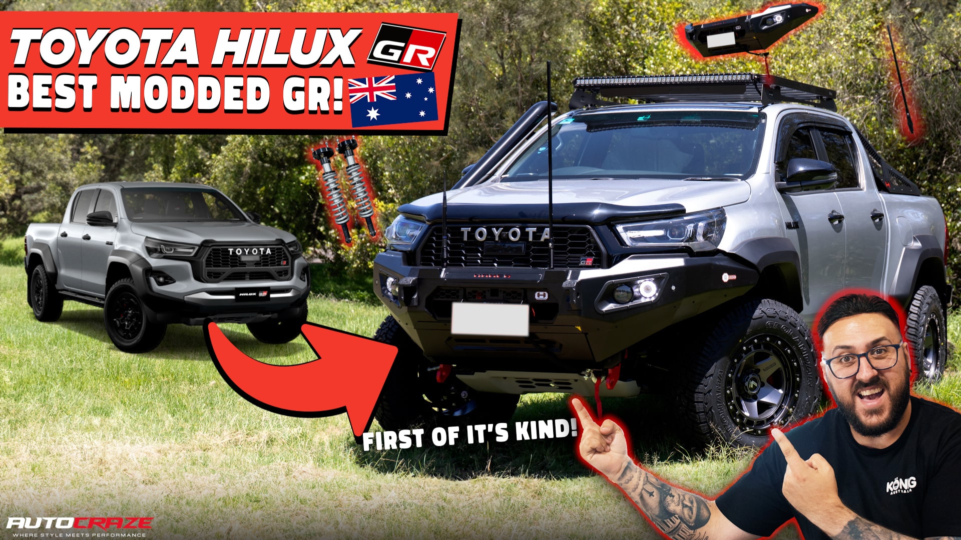 TOYOTA HILUX GR LENSO M-79 GRAPHITE GREY 