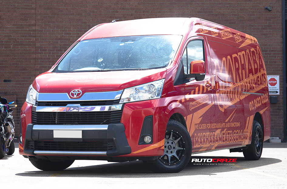 TOYOTA HiACE ROH TROPHY MATT BLACK GRAPHITE FACE 