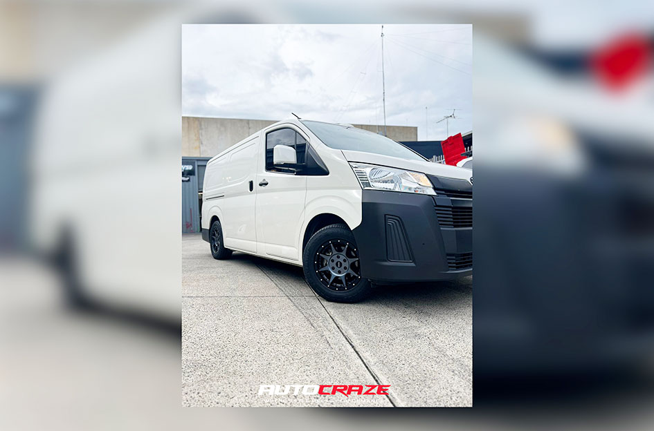 TOYOTA HIACE ROH TROPHY MATT BLACK GRAPHITE FACE