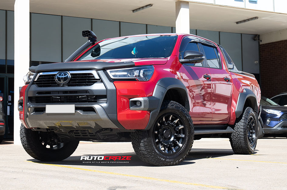 TOYOTA HILUX BLACK RHINO MISSION MACHINED DARK TINT