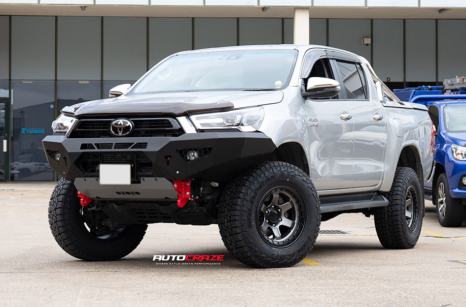 TOYOTA HILUX FUEL BLOCK MATTE GUNMETAL W/ BLACK RING