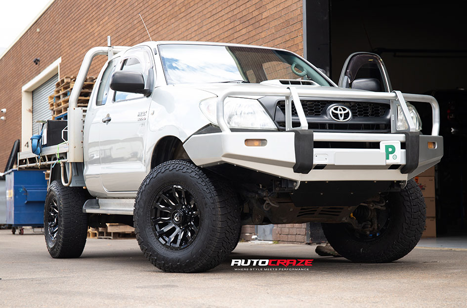 TOYOTA HILUX FUEL BLITZ GLOSS BLACK MILLED