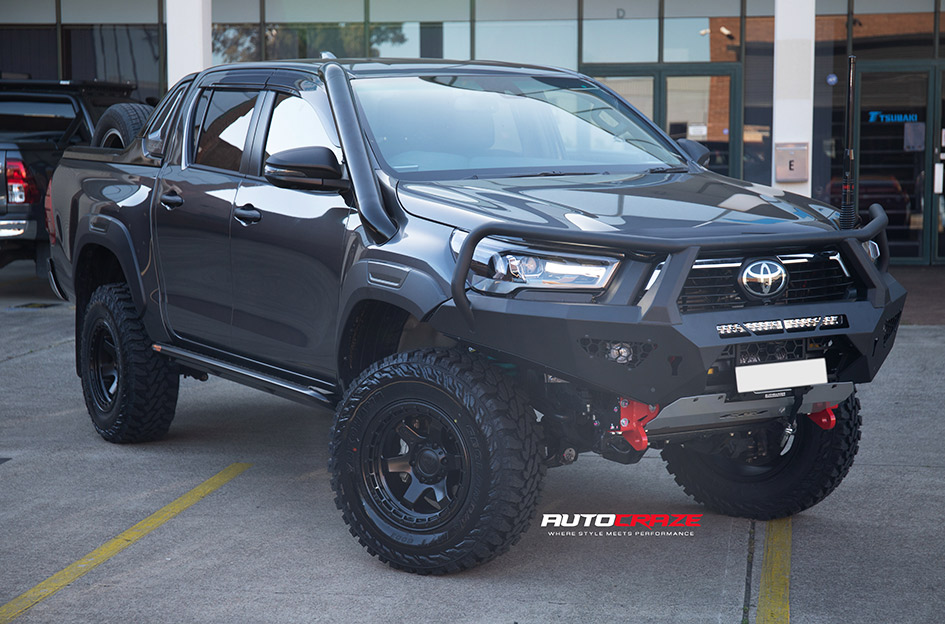 TOYOTA HILUX FUEL BLOCK SATIN BLACK 
