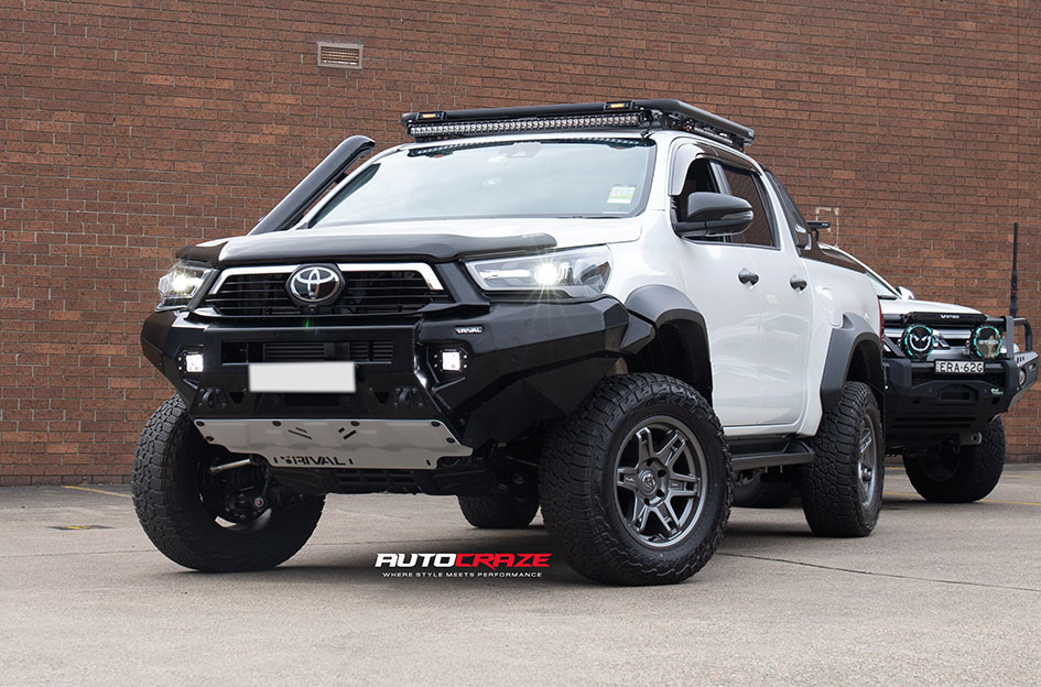 TOYOTA HILUX FUEL SLAYER MATTE GUNMETAL 