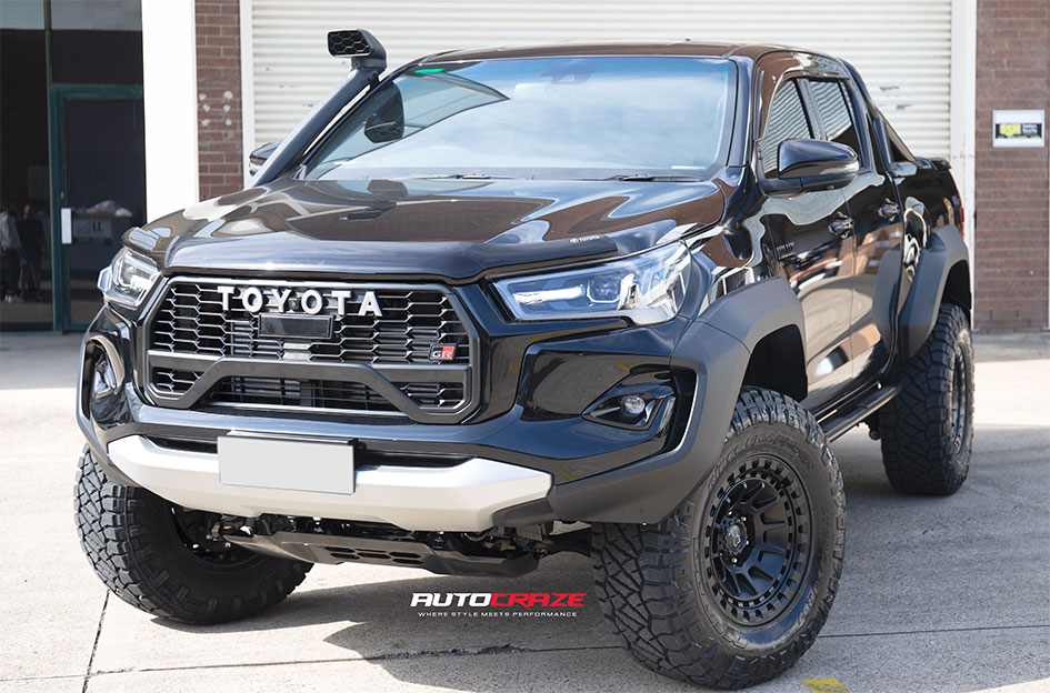 TOYOTA HILUX BLACK RHINO BARRAGE MATTE BLACK