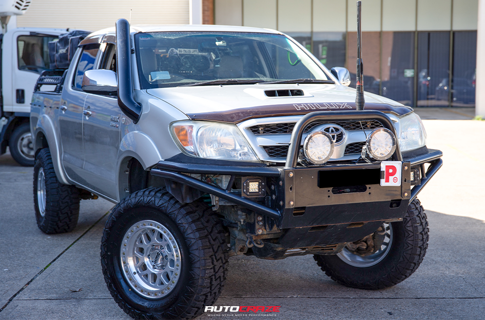 TOYOTA HILUX KMC GRS GLOSS SILVER MACHINED