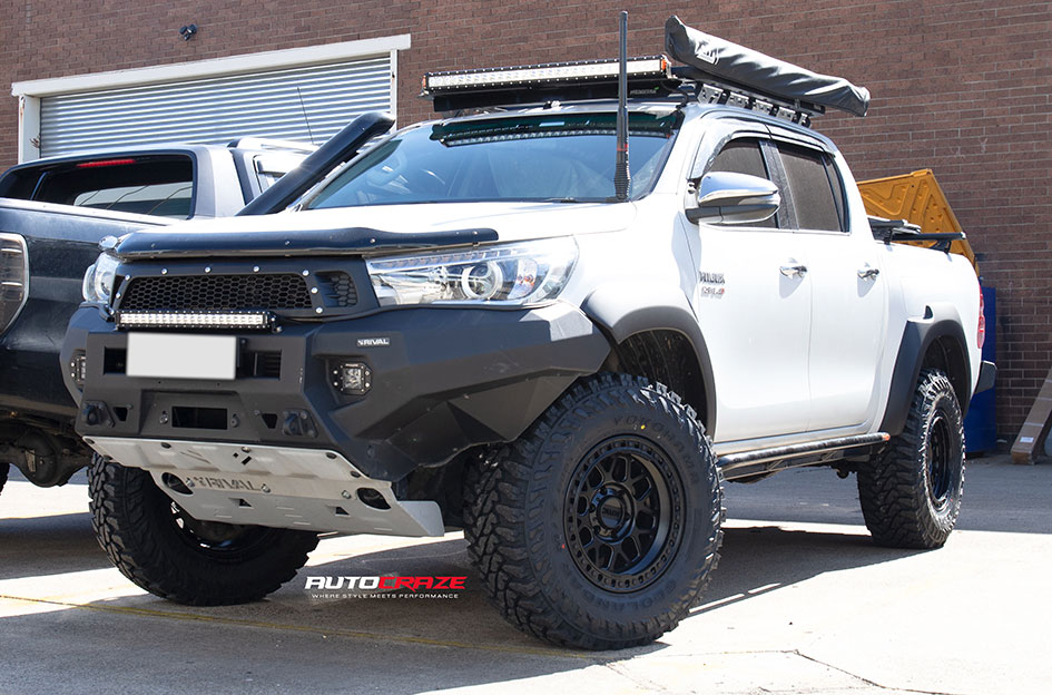 TOYOTA HILUX KMC GRS SATIN BLACK