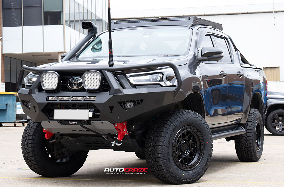 TOYOTA HILUX KMC GRS SATIN BLACK