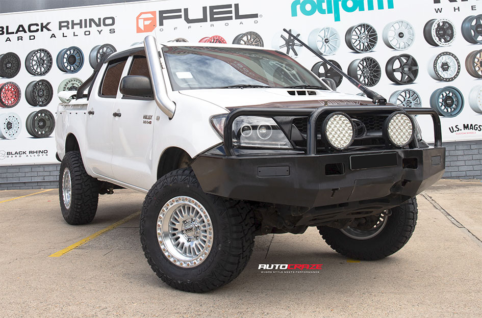 TOYOTA HILUX KMC IMS GLOSS SILVER W/ MACHINED FACE