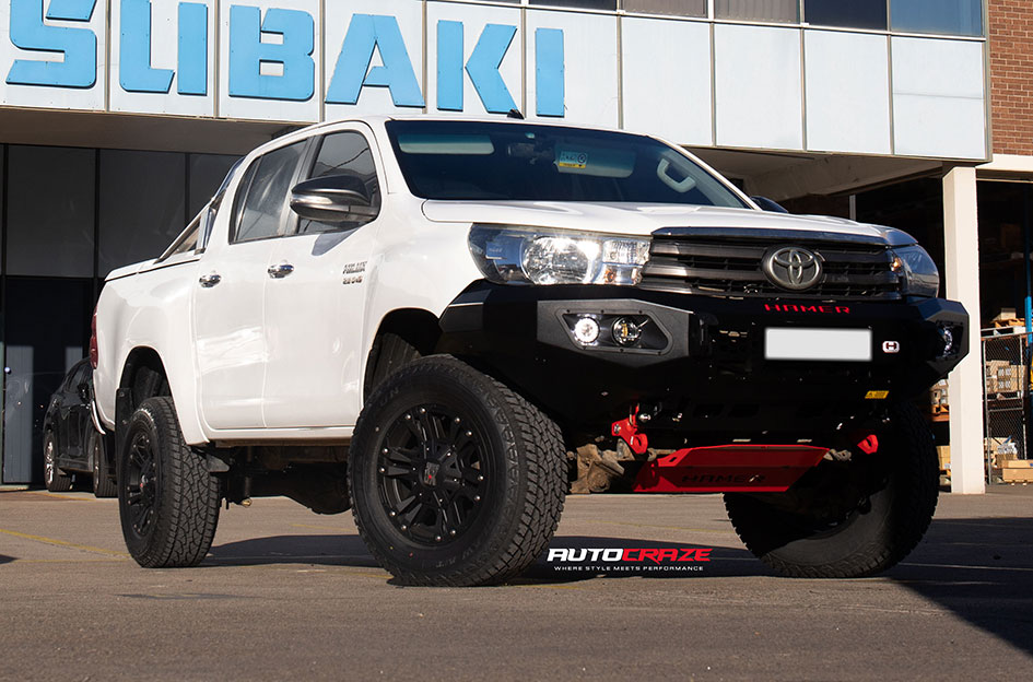 TOYOTA HILUX KMC MONSTER XD 2 MATTE BLACK