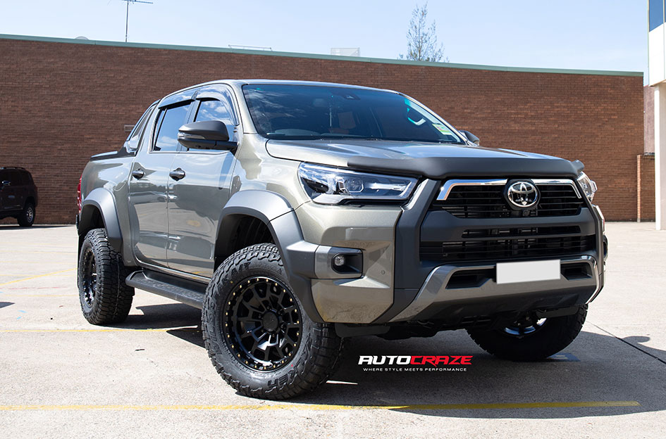 TOYOTA HILUX KMC SUMMIT SATIN BLACK