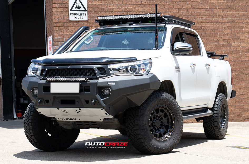 TOYOTA HILUX KMC SUMMIT SATIN BLACK