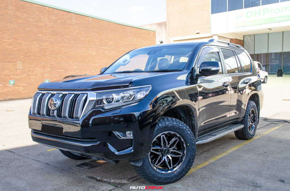 TOYOTA LAND CRUISER PRADO 150 SERIES NOMAD N232 GLOSS BLACK DARK TINT