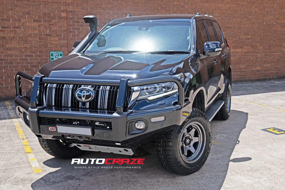 Toyota Landcruiser Prado Fuel Shok Matte Gunmetal Wheels