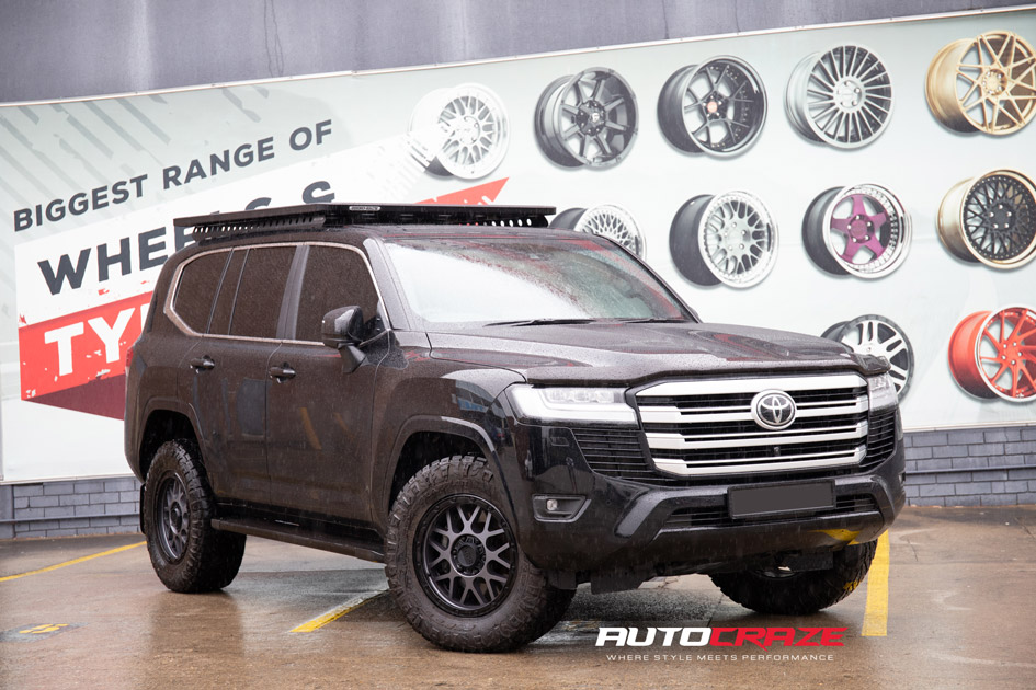 Toyota Landcruiser 300 Series KMC Grenade Matte Grey w/ Black Lip