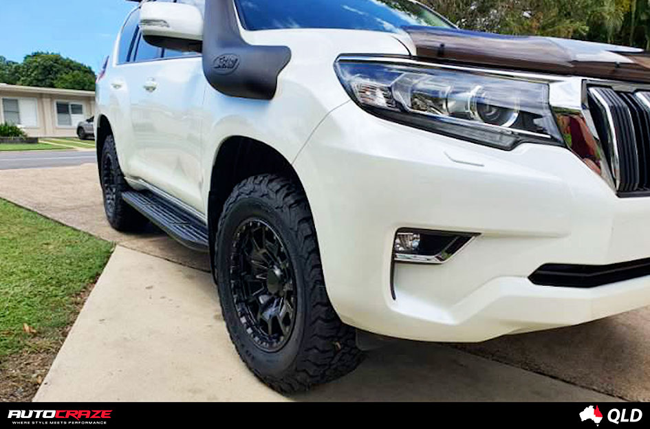 TOYOTA LANDCRUISER PRADO KMC SUMMIT KM718 SATIN BLACK 