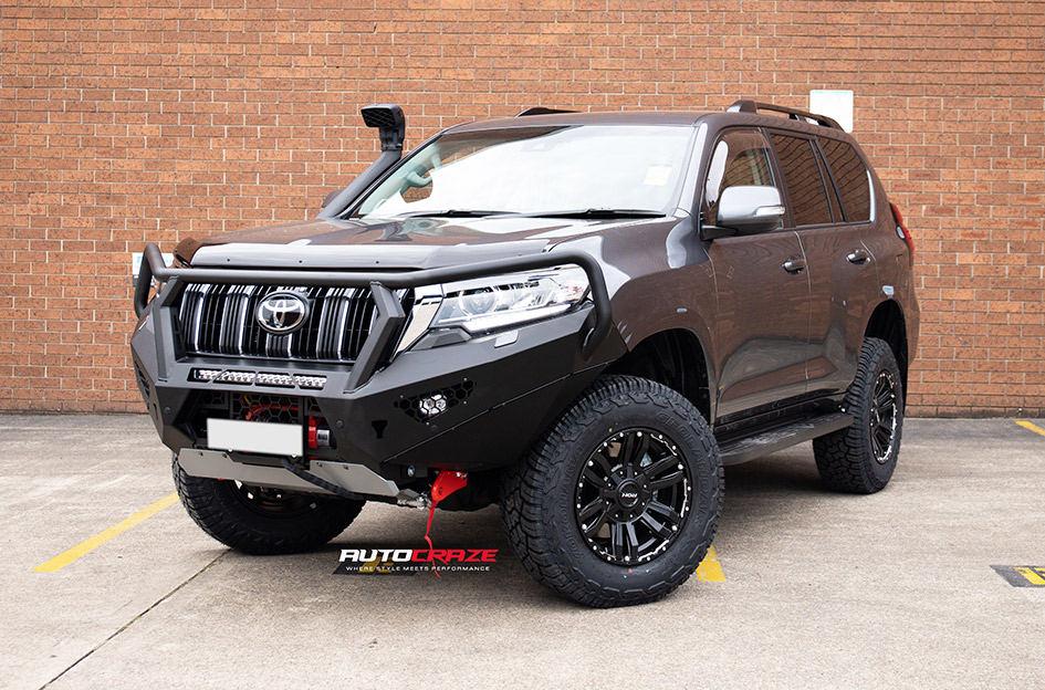 TOYOTA LANDCRUISER PRADO ROH VAPOUR MATT BLACK W/SILVER BOLTS 