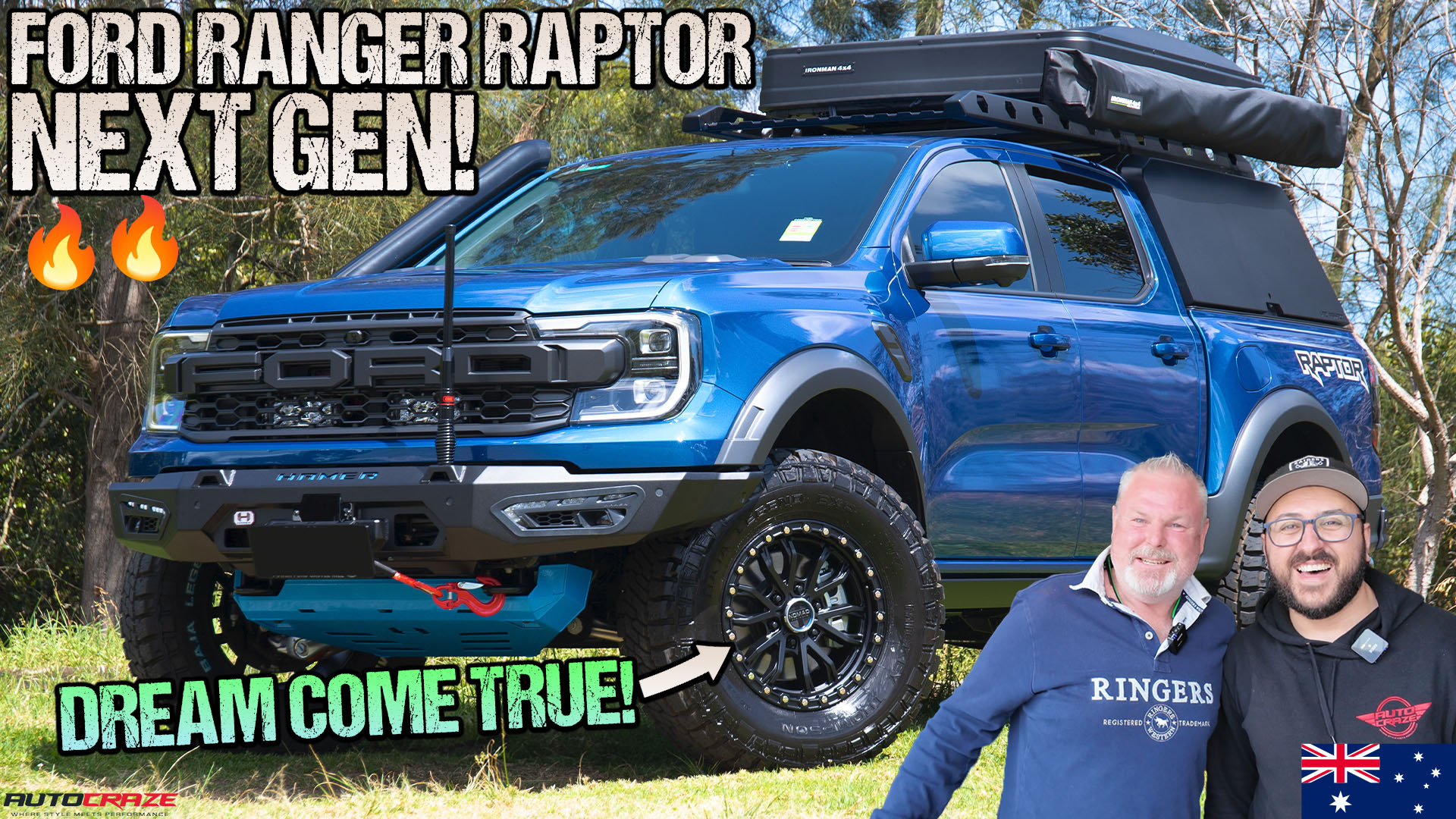 FORD RANGER RAPTOR NEXT GEN NOMAD N133 SATIN BLACK VIDEO