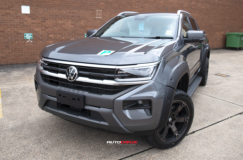 VOLKSWAGEN AMAROK FUEL BEAST BLACK & MACHINED WITH DARK TINT