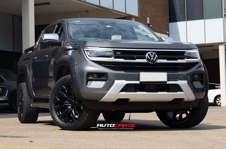VOLKSWAGEN AMAROK FUEL FLAME 6 MATTE BLACK