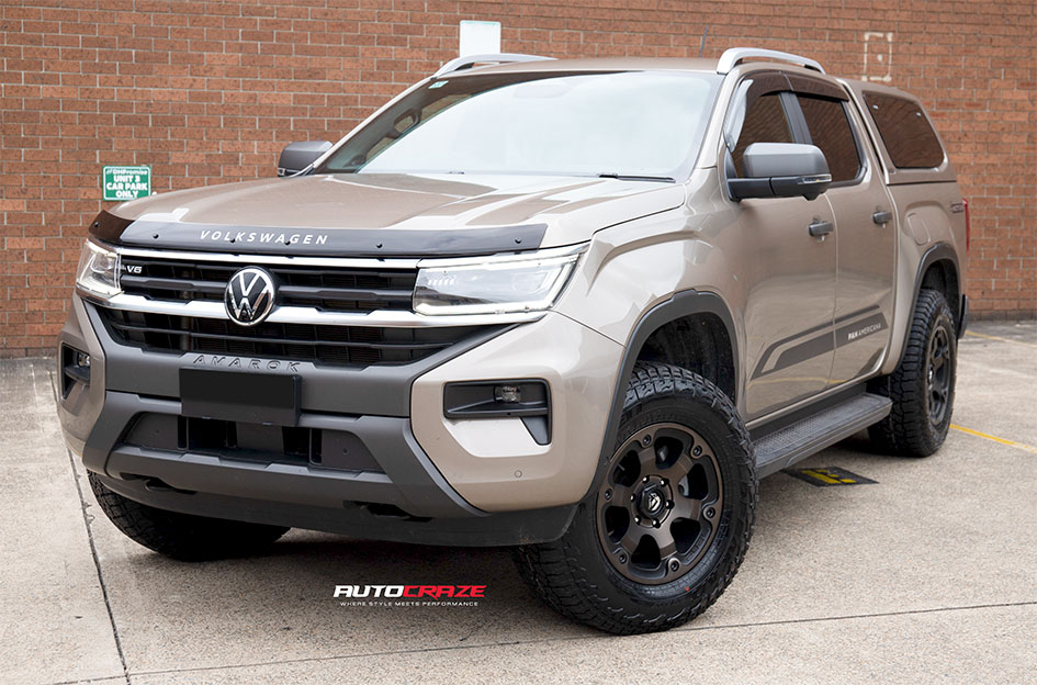 VOLKSWAGEN AMAROK NEXT GEN FUEL BEAST BLACK & MACHINED WITH DARK TINT