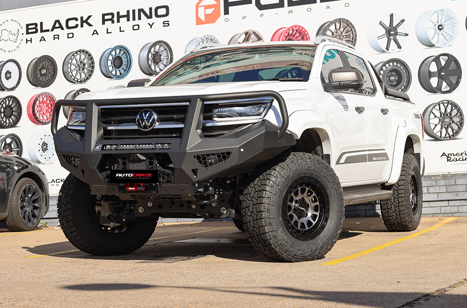 VOLKSWAGEN AMAROK ROH ASSAULT MATT BLACK WITH BLACK BOLTS AND GRAPHITE FACE