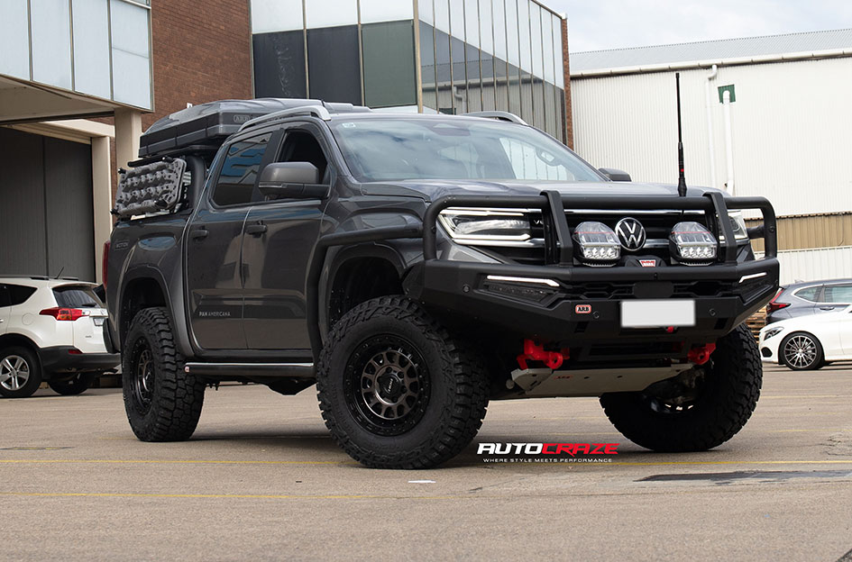 VOLKSWAGEN AMAROK ROH ASSAULT MATT BLACK WITH BLACK BOLTS AND GRAPHITE FACE