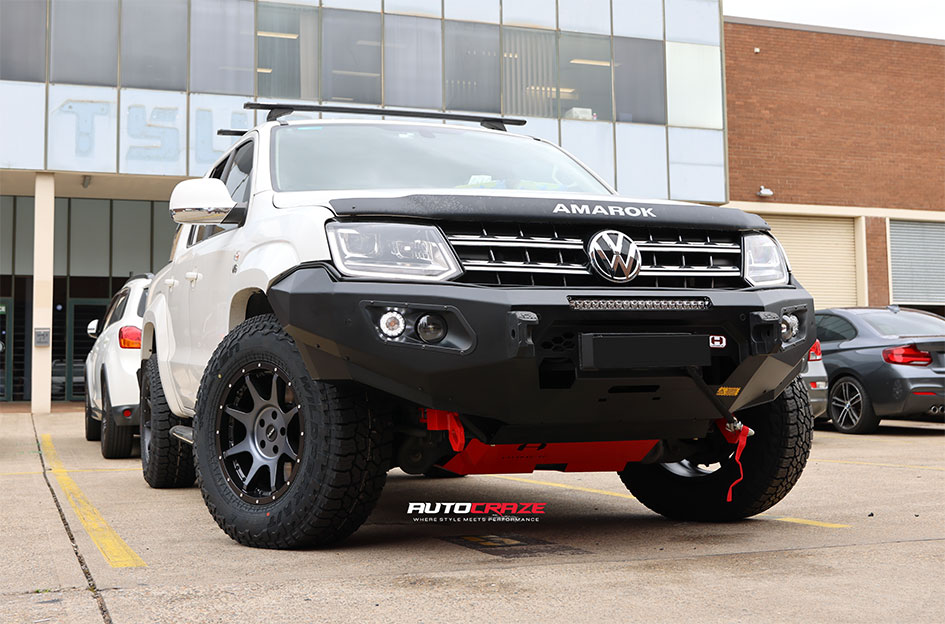 VOLKSWAGEN AMAROK ROH TROPHY MATT BLACK GRAPHITE FACE