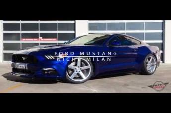 FORD MUSTANG MILAN SILVER MACHINED FACE