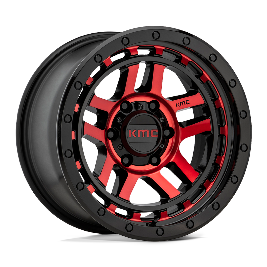 RECON GLOSS BLACK MACHINED RED TINT