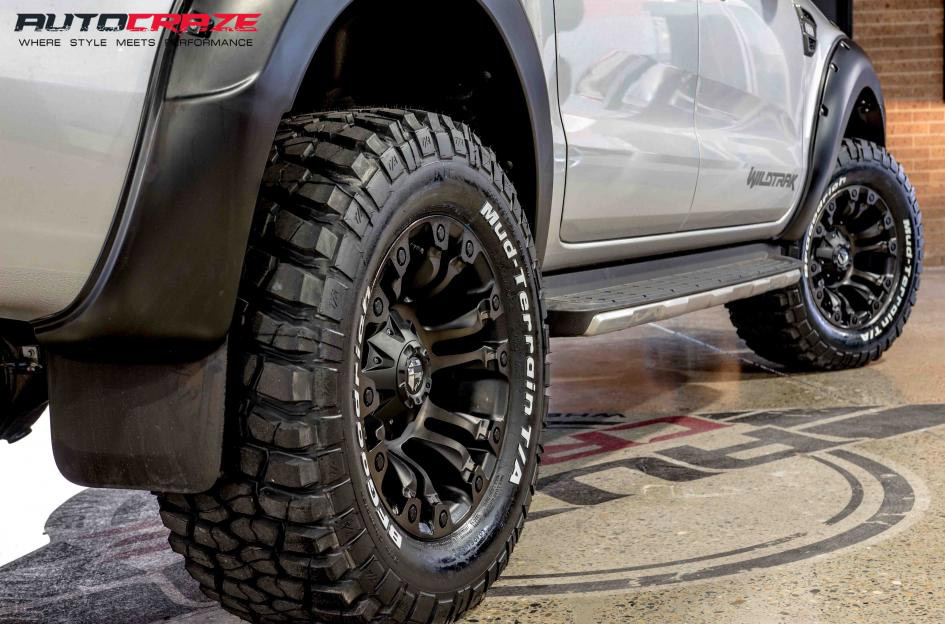 Armed Ready Ford Ranger Fuel Vapor wheels Black Machined Dark Ti