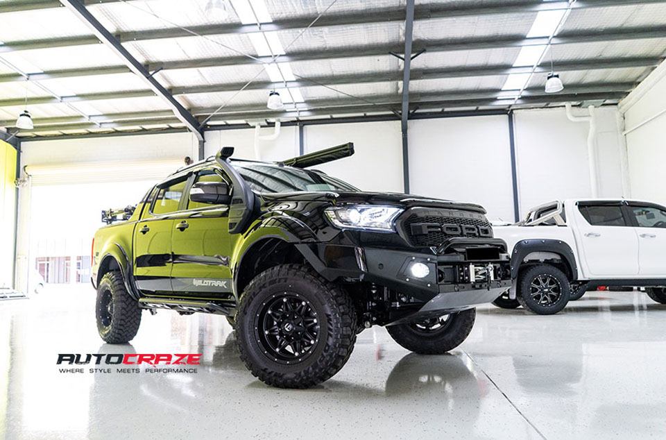 Ford Ranger Fuel Hostage Wheels Falken Tyres Front Far Shot June 2018