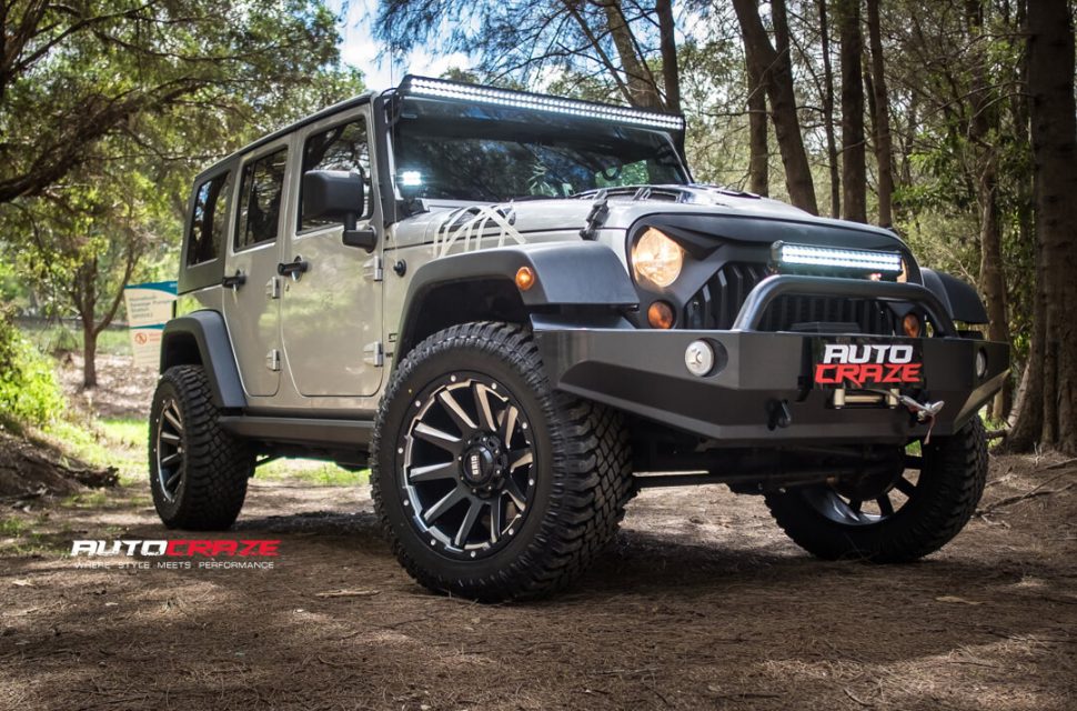 Jeep Wrangler Grid GD05 Wheels Nitto Trail Grappler Tyres Front Close Shot March 2018