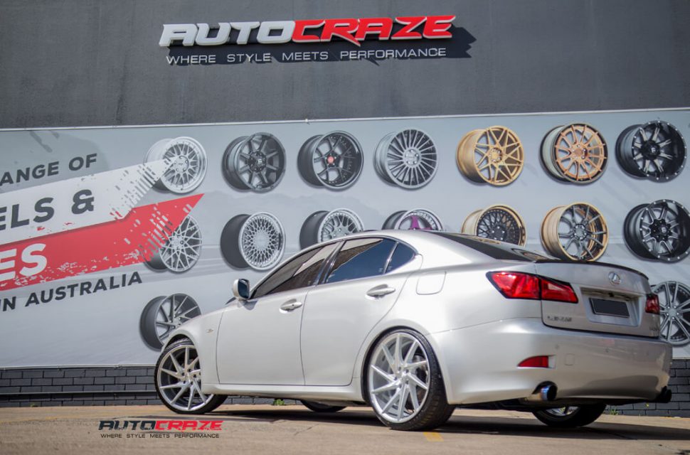 Lexus IS250 Niche Invert Wheels Rear Close Up Shot Gallery Janurary 2018
