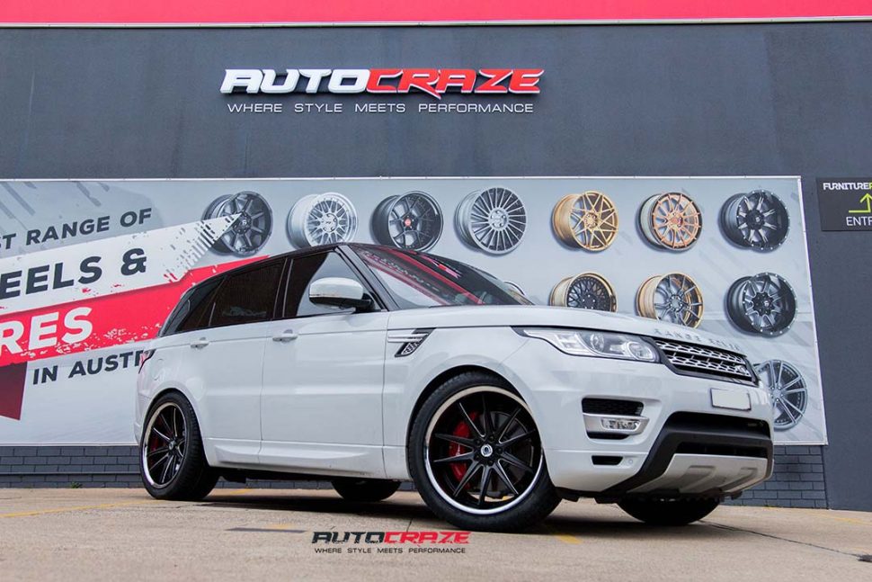 range rover sport with asanti abl5 wheels and achilles tyres front wide angle shot march 2018