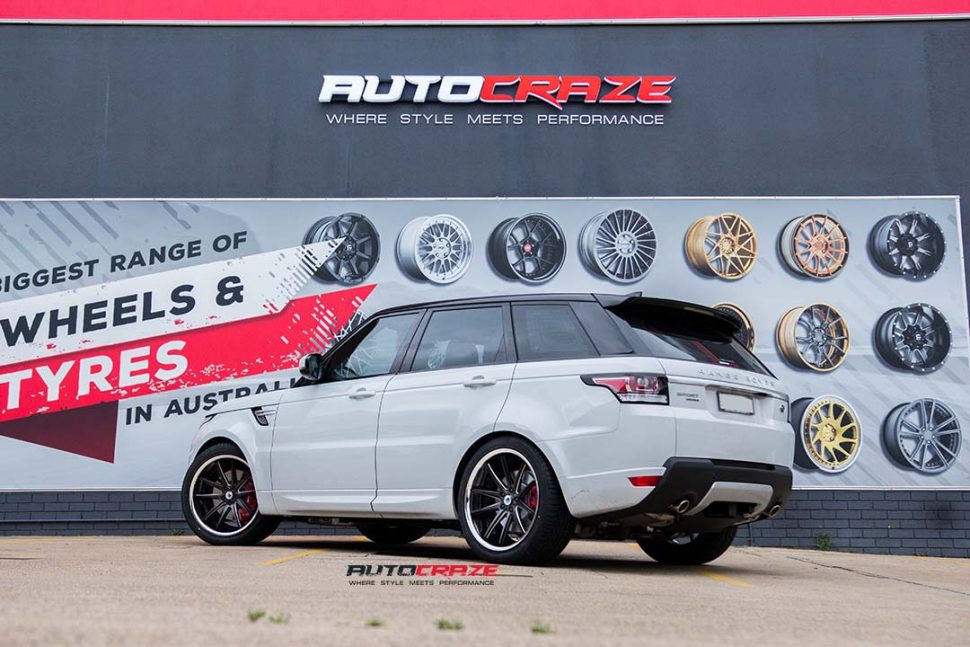 range rover sport with asanti abl5 wheels and achilles tyres rear wide angle shot march 2018
