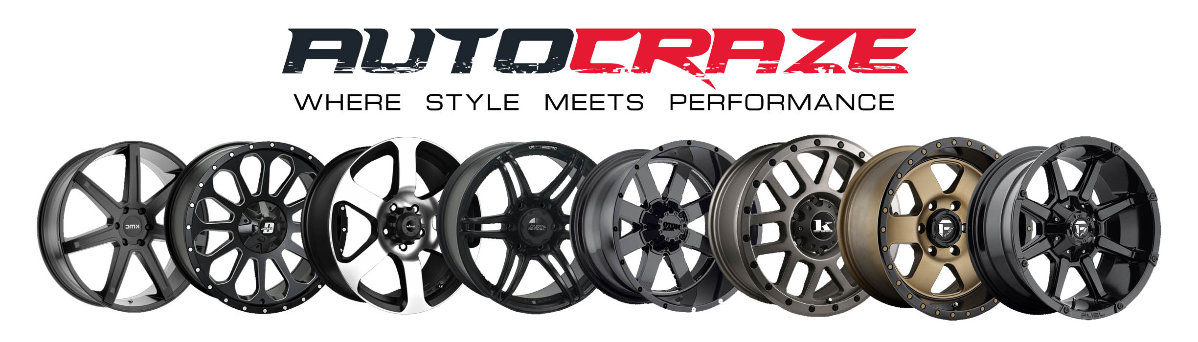 Autocraze logo with Rims Online pictures.