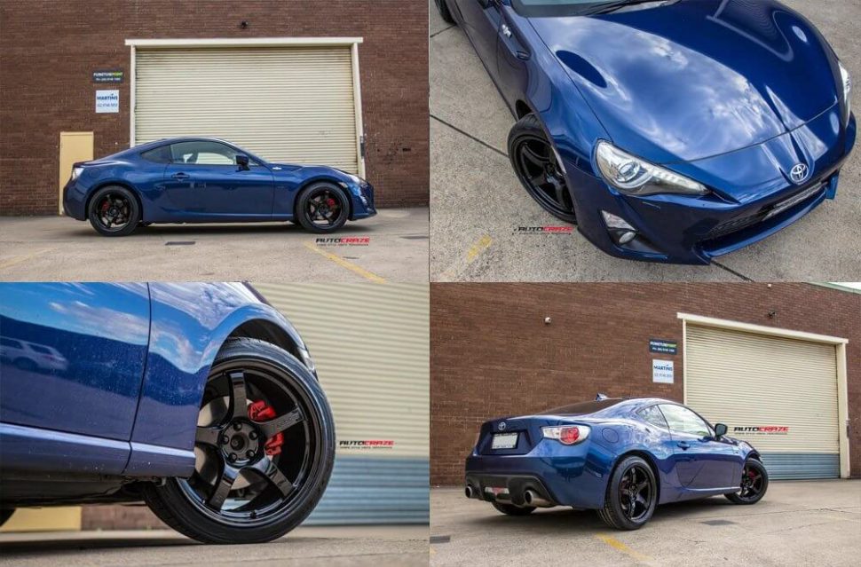 Showcase Toyota 86 Rays Gram Light 57CR Gloss Black Wheels