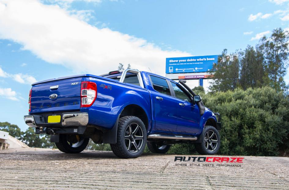 Ford Ranger Simmons S6S wheels nitto terra grappler tyres rear wide angle shot february 2018