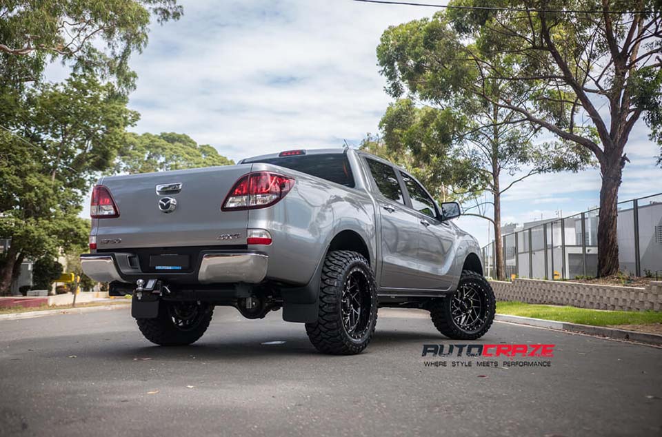 Mazda BT-50 Moto Metal MO985 Wheels Rear Close Up Shot Gallery February 2018