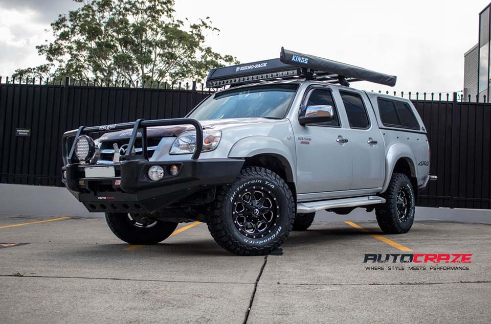 Mazda BT50 Fuel Boost Wheels BFG Tyres Front Close Shot Gallery April 2018