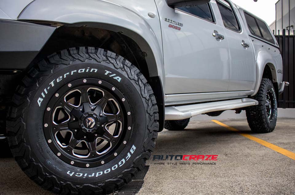 Mazda BT50 Fuel Boost Wheels BFG Tyres Front Fitment Close Up Shot Gallery April 2018