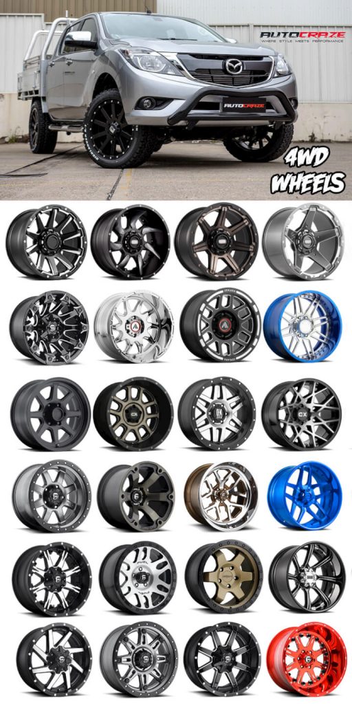 Showcase Multiple wheels Mazda BT50