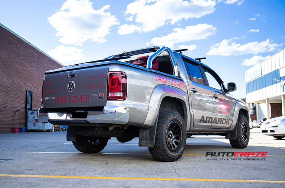 Volkswagen Amarok Fuel Vector Wheels BFG Tyres Rear Close Up Shot Gallery August 2018