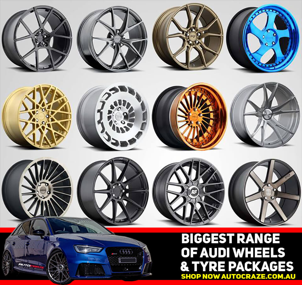 SHOWCASING MULTIPLE WHEELS AUDI BANNER