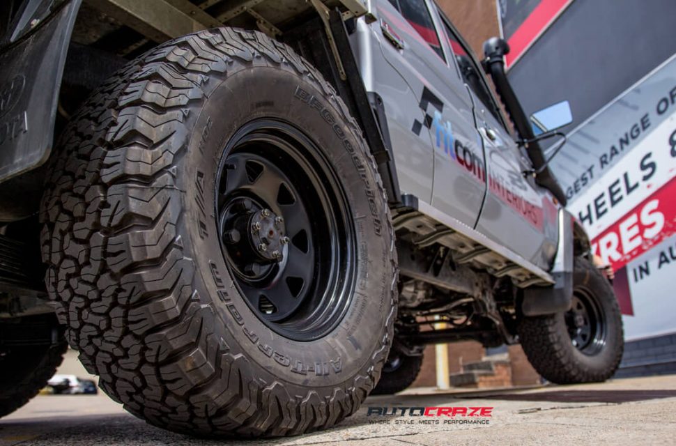 Toyota Landcruiser Dynamic Sunraysia Wheels BF Goodrich Tyres Rear Fitment Close Up Shot Gallery Janurary 2018