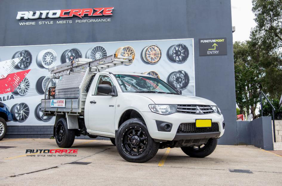 Mitsubishi Triton Tuff T-14 Wheels Front Close Shot Janurary 2018